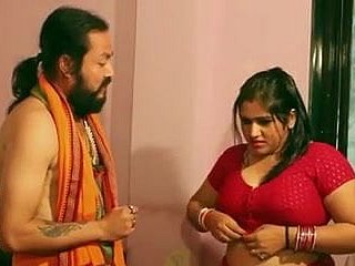 Swamiji enjoying less lovely Bhabhi
